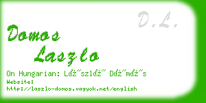 domos laszlo business card